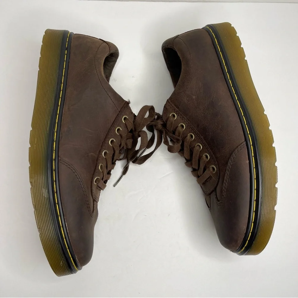 Dr Martens Dewayne Brown Nubuck Leather Lace Up Oxford Shoes Sz 11 Vintage 90’s